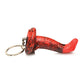 Creature Cocks King Cobra Silicone Key Chain - Black/Red