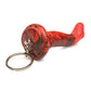 Creature Cocks King Cobra Silicone Key Chain - Black/Red