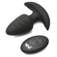 Bang! Rotating & Vibrating Tapered Butt Plug w/Remote - Black