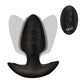 Bang! Rotating & Vibrating Tapered Butt Plug w/Remote - Black