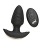 Bang! Rotating & Vibrating Tapered Butt Plug w/Remote - Black