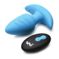 Bang! Rotating & Vibrating Tapered Butt Plug w/Remote - Blue