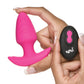 Bang! Rotating & Vibrating Tapered Butt Plug w/Remote - Pink