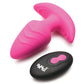 Bang! Rotating & Vibrating Tapered Butt Plug w/Remote - Pink