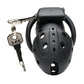 Master Series Lock Down Chastity Cage - Black