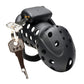 Master Series Lock Down Chastity Cage - Black