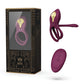 ZALO Bayek Vibrating Couples Ring w/Remote - Velvet Purple